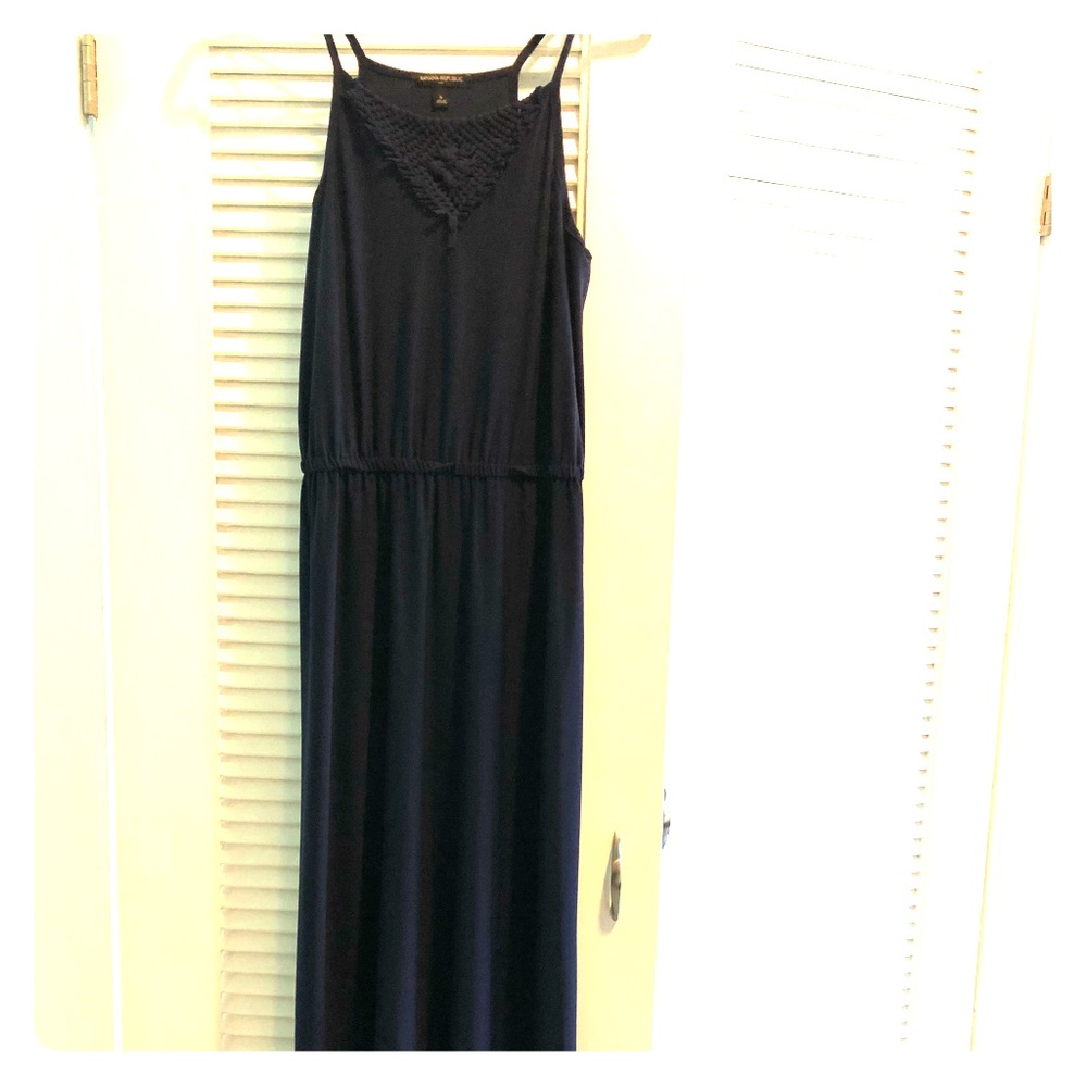 Banana Republic Outlet Navy Blue Maxi
